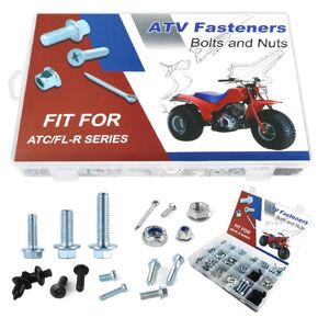 330PCS Fastens Bodywork Plastics Bolts Kit Fit for FL400R FL350R FL250R ATC90 ATC70 ATC350 ATC250 ATC200 ATC185 ATC125 ATC110 ATV Fasteners Engine Body Frame Bolts Kit