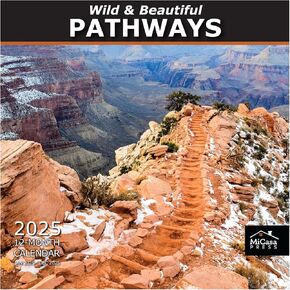 MICASA Wild & Beautiful National Parks 2025 Hangable Monthly Wall Calendar | 12" x 24" Open | Thick & Sturdy Paper | Giftable