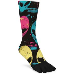 Funny Novelty Toe Socks Casual Athletic Crazy Cute Five Finger Socks For Women Men