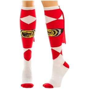 Power Rangers Red Caped Women's Knee High Socks