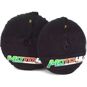 MOTO4U Front + Rear 17inch Tire Warmmer Windstop Tire Warps Polar Fleece Covers Windbreak