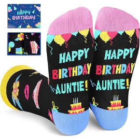 HAPPYPOP Birthday Gifts For Her Women - Birthday Gift For Sister Cousin Niece Aunt Grandma, Birthday Gifts Socks