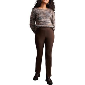 Tribal Women's Microflare Flatten It Pull-on Pants with Back Pockets