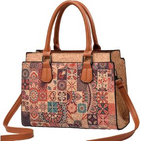 Natural cork Large capacity shoulder bag handbag crossbody