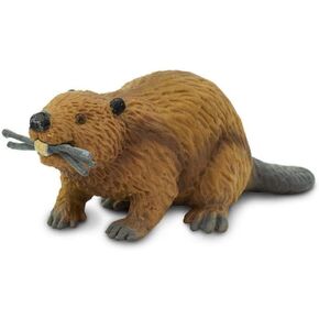 Safari Ltd. Beaver Figurine - Detailed 4" Plastic Model Figure - Fun Educational Play Toy for Boys, Girls & Kids Ages 3+