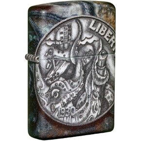 Zippo 29965 Monster Design Black Matte Pocket Lighter