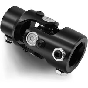 1" DD X 3/4" 30 Spline Steering Shaft Universal Joint Coupling Single U-Joint Coupler 1" DD to 3/4"-30 Spline Shaft Joint 35° Max Working Angle (Black)