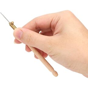 Tambour Beading Kit E11Tambour Crochet Hook Tool Kit With 3 Needles Embroidery Beading Crochet Set Needle Tools Sequin Beads Needle Sewing Tool Set