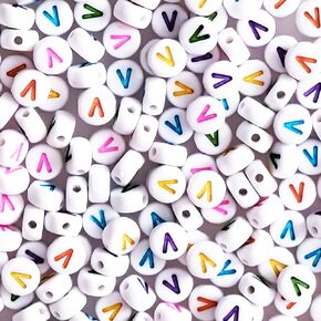 300pcs Round Letter Beads E 4x7mm Acrylic Gold Alphabet Beads for Bracelets DIY Jewelry Keychain Sunglasses Making
