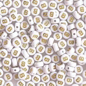 300 قطعة الخرز رسالة مستديرة E 4x7 مللي متر الاكريليك الذهب الأبجدية الخرز للأساور لتقوم بها بنفسك مجوهرات المفاتيح النظارات الشمسية صنع in Kuwait