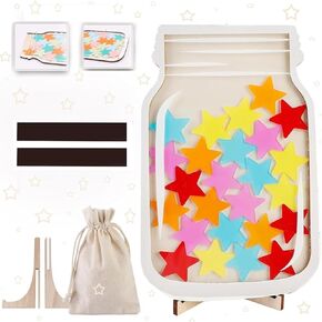 Reward Jar for Students, Magnetic Bulletin Board Good Behavior Incentive Jar,Classroom Management Tool Reward Chart Lovely Reward Jar for Students