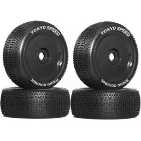 REDSPIDER 1/8 buggy tires set 17mm Hex Hubs Foam Inserts（4pcs），for Arrma Typhon Redcat Team Losi VRX HPI Kyosho HSP Hobao Off Road，Please use glue to bond before use (A)