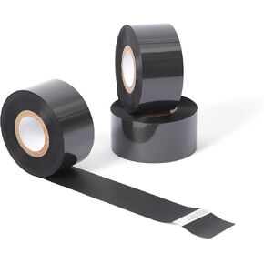 10 Rolls Date Coding Foil, 1.18'' x 328' (30mm x 100m) Premium Black Thermal Transfer Hot Stamping Ribbon, Prints Durable Dark and Clear Images on Various Types of Package Materia