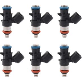 NewYall 6PCS Fuel Injectors for Dodge Avenger Challenger Charger Durango Grand Caravan Journey for Chrysler Town & Country 200 300 for Jeep Grand Cherokee Wrangler 0280158233
