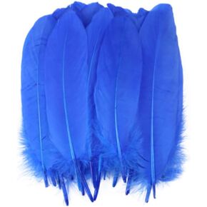 Punhung 100Pcs 15-20cm/6-8 inches Natural Large Goose Feathers Plume Colored Feathers for Dream Catcher DIY Craft Clothing Decoration Jewelry Making (Green)