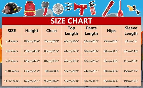 Kids Firefighter Costume 15 Pcs Fireman Dress-up Toy Set Toddler Halloween Costumes Boy Fire Fighter Hat with Gear Bag in Saudi Arabia