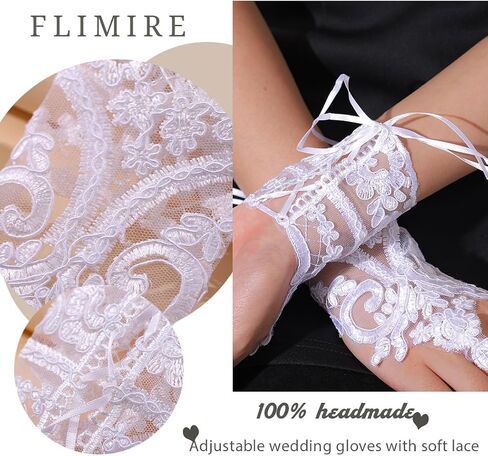 Black Lace Feather Gloves for Women Long Fingerless Glove Gothic Wrist Cuff Gloves Halloween Costume Bridal Gloves in Saudi Arabia