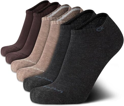 Calvin Klein Men's No Show Socks - 6 Pack Breathable Cushioned Low Cut Socks - Lightweight Ankle Socks for Men (Size: 7-12) in Saudi Arabia
