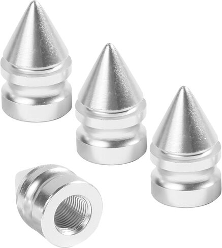 4PCS Tire Valve Caps,Car Accessories Valve Stem Caps,Dustproof Tire Stem Caps,Pointed Valve Stem Caps,Universal Car Tire Caps,Tire Air Cap,Fit for Cars Trucks Motorcycles SUVs Bikes (Multicolor) in Saudi Arabia