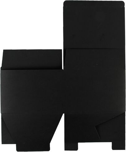 RUSPEPA Recycled Cardboard Gift Boxes - 9"X 4.5"X 4.5" - Decorative Favor Box with Lids for Gifts, Party, Wedding - 30 Pack - Black in Saudi Arabia