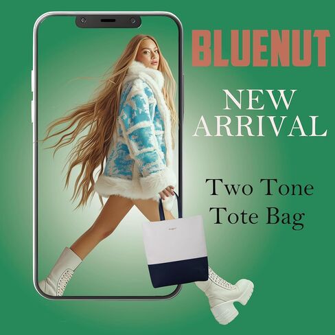 Bluenut Tote-Bag-for-Woman-Top-Handle-Satchel-Bag-2-Tone-Large-Tote-Bag-Purses-and-Handbag in Saudi Arabia