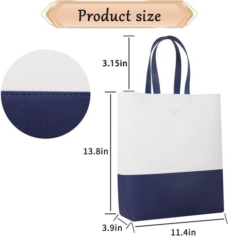 Bluenut Tote-Bag-for-Woman-Top-Handle-Satchel-Bag-2-Tone-Large-Tote-Bag-Purses-and-Handbag in Saudi Arabia