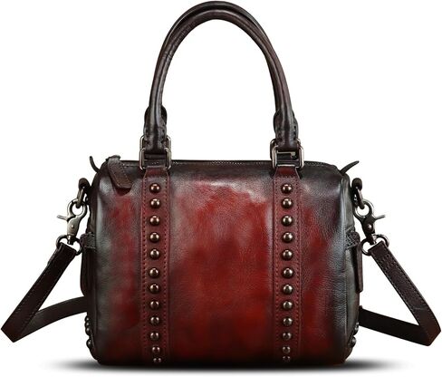 Genuine Leather Purses and Handbags for Women Vintage Handmade Real Leather Shoulder Bag Crossbody Bag Satchel in Saudi Arabia