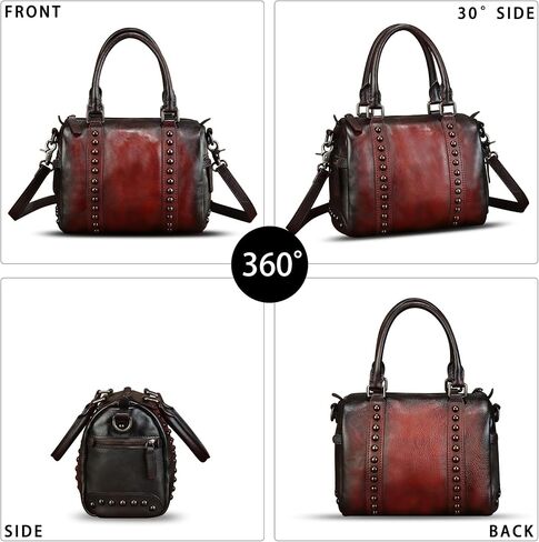 Genuine Leather Purses and Handbags for Women Vintage Handmade Real Leather Shoulder Bag Crossbody Bag Satchel in Saudi Arabia