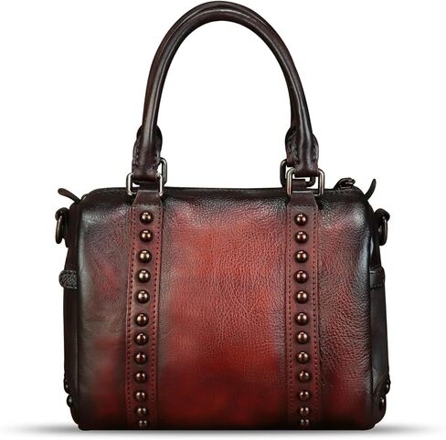 Genuine Leather Purses and Handbags for Women Vintage Handmade Real Leather Shoulder Bag Crossbody Bag Satchel in Saudi Arabia