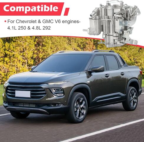 7043014 1 Barrel Carburetor for Chevy GMC L6 V6 6CYL 292 Engines 4.1L 250/4.8L 292 Carb for Chevy C10 C20 C30 Nova P10 Replaces# 7043017 7047314(Automatic Choke) not 2-Barrel (7043014) in Saudi Arabia