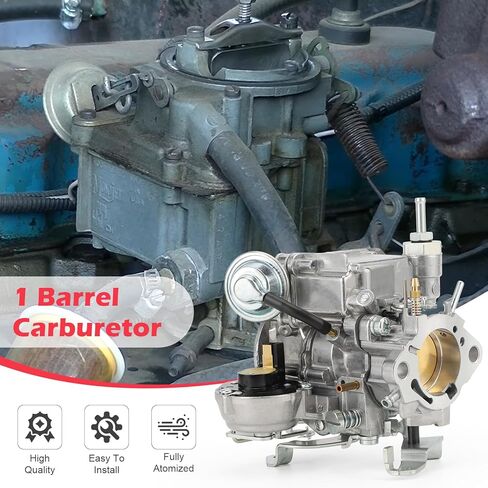 7043014 1 Barrel Carburetor for Chevy GMC L6 V6 6CYL 292 Engines 4.1L 250/4.8L 292 Carb for Chevy C10 C20 C30 Nova P10 Replaces# 7043017 7047314(Automatic Choke) not 2-Barrel (7043014) in Saudi Arabia