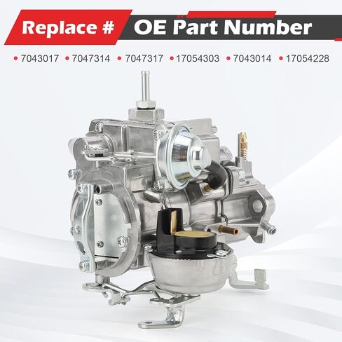 7043014 1 Barrel Carburetor for Chevy GMC L6 V6 6CYL 292 Engines 4.1L 250/4.8L 292 Carb for Chevy C10 C20 C30 Nova P10 Replaces# 7043017 7047314(Automatic Choke) not 2-Barrel (7043014) in Saudi Arabia