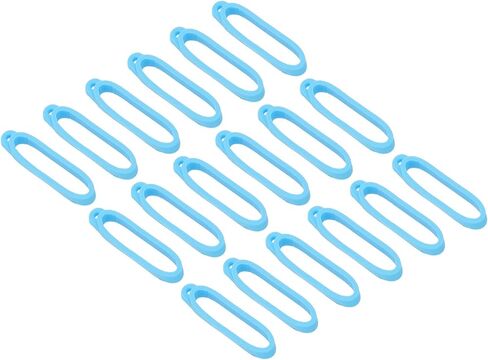 PATIKIL Anti-Lost Silicone Rubber Rings 18 Pcs Joint Holder Ring Multipurpose Adjustable Anti-Slip Band Holder Replacement O Ring for Insert Badge Pen Lanyard Keychain Leash, Clear in Saudi Arabia