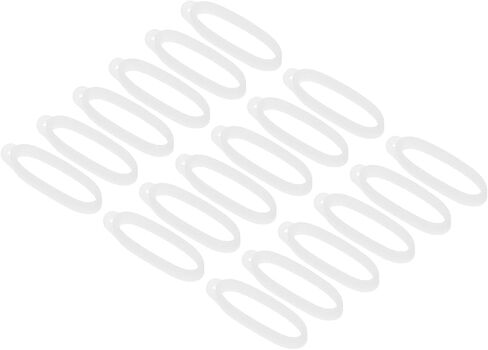 PATIKIL Anti-Lost Silicone Rubber Rings 18 Pcs Joint Holder Ring Multipurpose Adjustable Anti-Slip Band Holder Replacement O Ring for Insert Badge Pen Lanyard Keychain Leash, Clear in Saudi Arabia