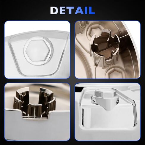 Front Chrome Wheel Center Cap Hub Cover Compatible with 2019-2021 RAM 4500 2019-2021 RAM 5500 Center Caps Hubcaps Replace# 6PG03SZ0AB in Saudi Arabia