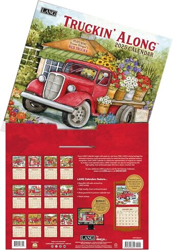 LANG Truckin' Along 2025 Wall Calendar (25991002010) in Saudi Arabia