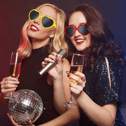 6 Special Effect with Heart Visual Stylish Sunglasses and Rave Accessories in Saudi Arabia