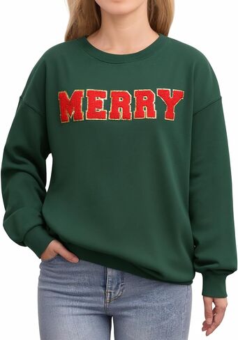 MANGOPOP Women's Oversized Sweatshirt Crewneck Pullover Comfy Fall Fashion Outfits Clothes 2024 in Saudi Arabia
