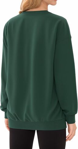 MANGOPOP Women's Oversized Sweatshirt Crewneck Pullover Comfy Fall Fashion Outfits Clothes 2024 in Saudi Arabia