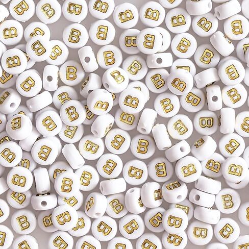 300 قطعة الخرز رسالة مستديرة E 4x7 مللي متر الاكريليك الذهب الأبجدية الخرز للأساور لتقوم بها بنفسك مجوهرات المفاتيح النظارات الشمسية صنع in Kuwait