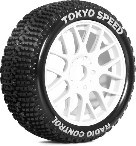 REDSPIDER 1/8 buggy tires set 17mm Hex Hubs Foam Inserts（4pcs），for Arrma Typhon Redcat Team Losi VRX HPI Kyosho HSP Hobao Off Road，Please use glue to bond before use (A) in Saudi Arabia
