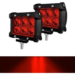 LED Pods 2PCS 3.78Inch 36W 3000LM, Spot Driving Fog Light, LED Light Bar, Off Road, Flood Work Light for Trucks Pickup UTV ATV Boat, 2 Years Warranty