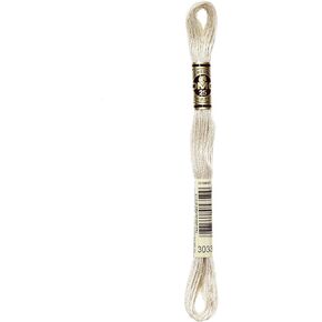 DMC Thread 6-Strand Embroidery Cotton 8.7 Yards Very Light Mocha Brown 117-3033 (12-Pack)