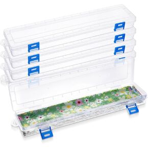 Tioncy 4 Pcs Fabric Strip Case Jelly Cotton Fabric Patchwork Roll Organizer Bulletin Board Border Storage Fabric Bolt Storage Sewing Fabric Organizer for 2.5 Inch Fabric Strips Arts Crafts Organizer