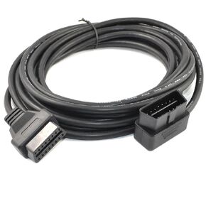 5M/16.4ft OBD II Cable OBD2 16 Pin Right/Left Angle Male to Female OBD Extenstion Cable for Car Auto Diagnostic Extender Cord Adapter