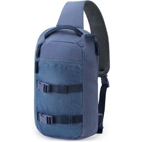 TINYAT Sling Bag for Women Crossbody Sling Backpack Lightweight Hiking Shoulder Chest Bag Anti-Theft Crossbody Shoulder Bag