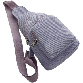 Corduroy Sling Bag Fanny Packs Crossbody Bags for Women Crossbody Purse Mini Corduroy Backpack Small Corduroy Tote Bag