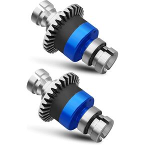 30T M0.8 Assembled Differential Fit for 1/18 Arrma Grom Typhon Granite Grom 1/14 Mini Mojave Grom 2S, RC Front & Rear Metal Differential Housing Gear Set Diff Spare Parts, 2 Pack