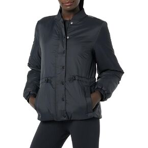 Amazon Essentials Women's Waist Padded Bomber Jacket