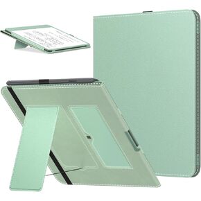 MoKo Case for 10.2" Amazon Kindle Scribe 2022 Release-1st Generation, Slim PU Shell Leather Cover Case with Auto-Wake/Sleep for Kindle Scribe e-Reader 2022, Green Forest